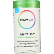 RAINBOW LIGHT: Just Once Men's One Food-Based Multivitamin, 150 Tablets