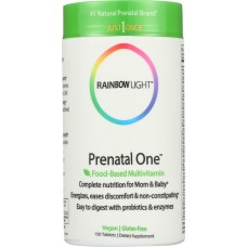 RAINBOW LIGHT: Just Once Prenatal One Food-Based Multivitamin, 150 Tablets