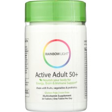 RAINBOW LIGHT: Active Adult 50+ Multivitamin, 30 tb
