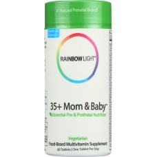RAINBOW LIGHT: Vitamin Postnatal Mom Baby, 60 pc