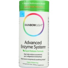 RAINBOW LIGHT: Advanced Enzyme System Rapid Release Formula, 90 Vegetarian Capsules