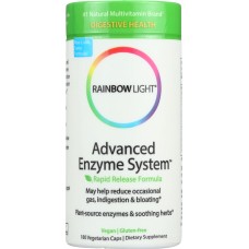 RAINBOW LIGHT: Advanced Enzyme System Rapid Release Formula, 180 Vegetarian Capsules