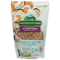 CASCADIAN FARM: Organic Coconut Cashew Granola Cereal, 11 oz