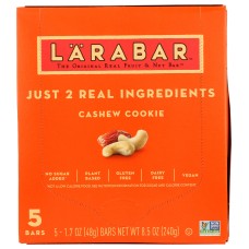 LARABAR: Cashew Cookie 5 Count Bars, 8.5 oz