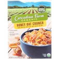 CASCADIAN FARM: Honey Oat Crunch Cereal, 13.5 oz