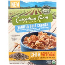 CASCADIAN FARM: Vanilla Chia Crunch Cereal, 12.5 oz