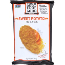 FOOD SHOULD TASTE GOOD: Sweet Potato Tortilla Chips, 5.5 oz