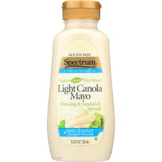 SPECTRUM CULINARY: Light Canola Mayonnaise, 11.25 oz