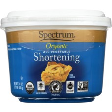 SPECTRUM: Organic All Vegetable Shortening, 24 oz