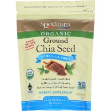 SPECTRUM ESSENTIALS: Ground Chia Seed Omega-3 & Fiber, 10 oz