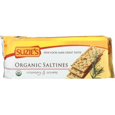 SUZIES: Organic Saltines Rosemary & Sesame, 8.8 oz