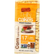 SUZIES: Thin Cakes Corn Lightly Salted, 4.6 oz