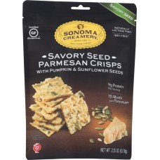 SONOMA CREAMERY: Savory Seed Cheese Crisps, 2.25 oz