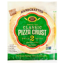 GOLDEN HOME: Classic White 12 inch 2 Count Pizza Crust, 24 oz GOLDEN HOME: Classic White 12 inch 2 Count Pizza Crust, 24 oz