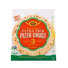 GOLDEN HOME: Ultra Crispy and Ultra Thin Pizza Crust 12-Inch, 14.25 oz