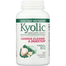 KYOLIC: Formula 102 Candida Cleanse And Digestion, 200 Vegetarian Capsules