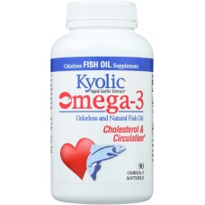KYOLIC: Aged Garlic Extract Omega 3 Cholesterol & Circulation, 90 Softgels