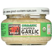EMPERORS KITCHEN: Organic Chopped Garlic, 4.5 oz