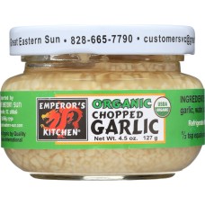 EMPERORS KITCHEN: Organic Chopped Garlic, 4.5 oz