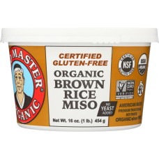 MISO MASTER: Organic Brown Rice Miso, 16 oz