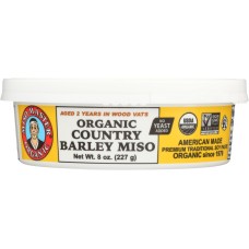 MISO MASTER: Organic Country Barley Miso, 8 oz