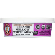 MISO MASTER: Mellow White Miso Traditional Soy Paste, 8 oz
