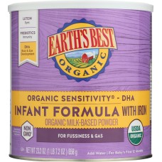 EARTHS BEST: Organic Sensitivity Canned Formula With Iron, 23.2 Oz