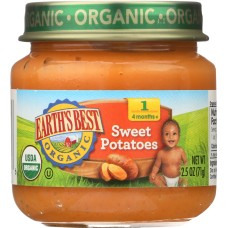 EARTHS BEST: Organic Sweet Potatoes, 2.5 oz