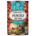 EDEN FOODS: Pinto Beans Organic, 15 OZ