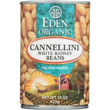 EDEN FOODS: Organic Cannellini White Kidney Beans, 15 oz