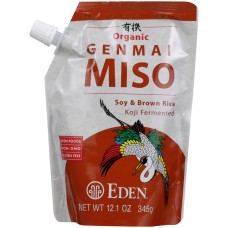 EDEN FOODS: Genmai Miso Soy and Brown Rice Organic, 12.1 oz