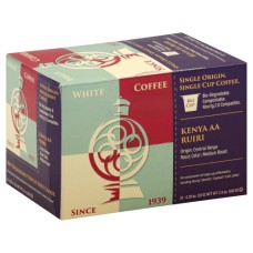 WHITE COFFEE: Single Serve Coffee Kenya AA Ruiri, 10 pc
