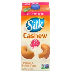 SILK: Unsweetened Cashew Milk, 64 oz