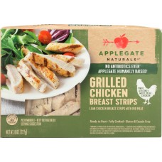 APPLEGATE: Natural Grilled Chicken Breast Strips, 8 oz