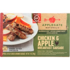 APPLEGATE NATURALS: Chicken & Apple Breakfast Sausage, 7 oz