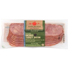 APPLEGATE: Uncured Turkey Bacon, 8 oz