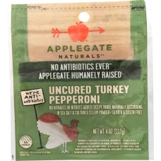 APPLEGATE: Natural Uncured Turkey Pepperoni, 4 oz