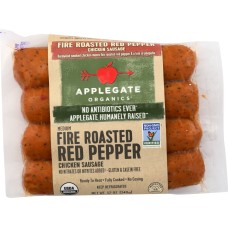 APPLEGATE: Organic Fire Roasted Red Pepper Chicken Sausage, 12 oz
