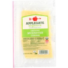 APPLEGATE: Organic Muenster Cheese Sliced, 5 oz