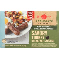 APPLEGATE NATURALS: Savory Turkey Breakfast Sausage, 7 oz