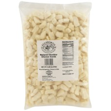 ELLSWORTH: Natural White Cheddar Cheese Curds, 5 lb