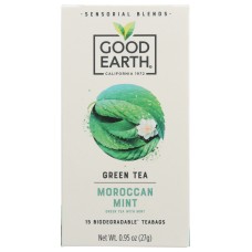 GOOD EARTH: Tea Snsrl Moroccan Mint, 15 bg