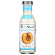 BRIANNAS: Sugar Free Rich Poppy Seed Dressing, 12 oz