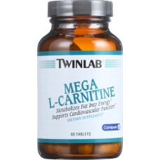 TWINLAB: Mega L-Carnitine 500 mg, 60 tablets