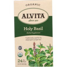 ALVITA: Tea Holy Basil Organic 24 Tea Bags, 1.69 oz