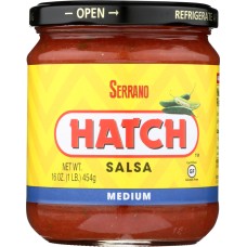 HATCH: Serrano Salsa Medium, 16 oz