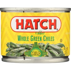 HATCH: Whole Green Chiles Mild, 4 oz