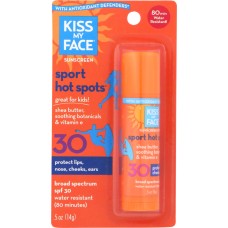 KISS MY FACE: Hot Spots Sunscreen SPF 30, 0.5 oz