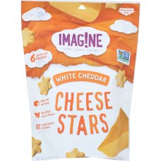 IMAGINE: White Cheddar Cheese Star Crackers, 4.5 oz