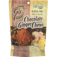 GO ORGANIC: Chocolate Ginger Chews, 3.5 oz
